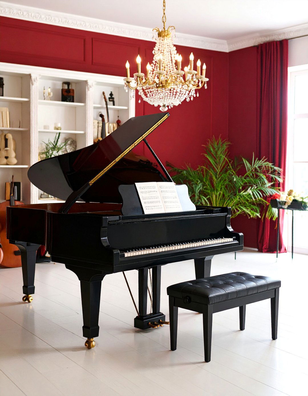 Classical Music Conservatory Living Space - 25 Dark Academia Interior Design Ideas