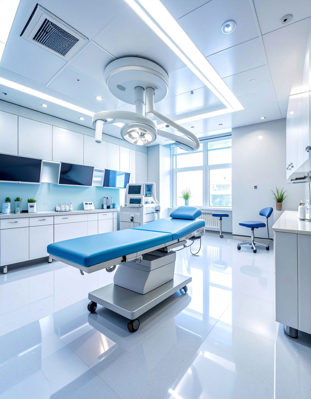 Clean Laboratory Facial Room with Medical Precision - 25 Facial Room Ideas