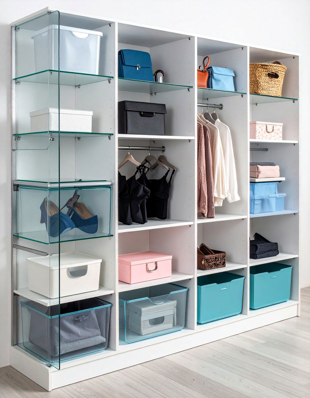 Clear Acrylic Display Case System - 25 Bra Storage Ideas