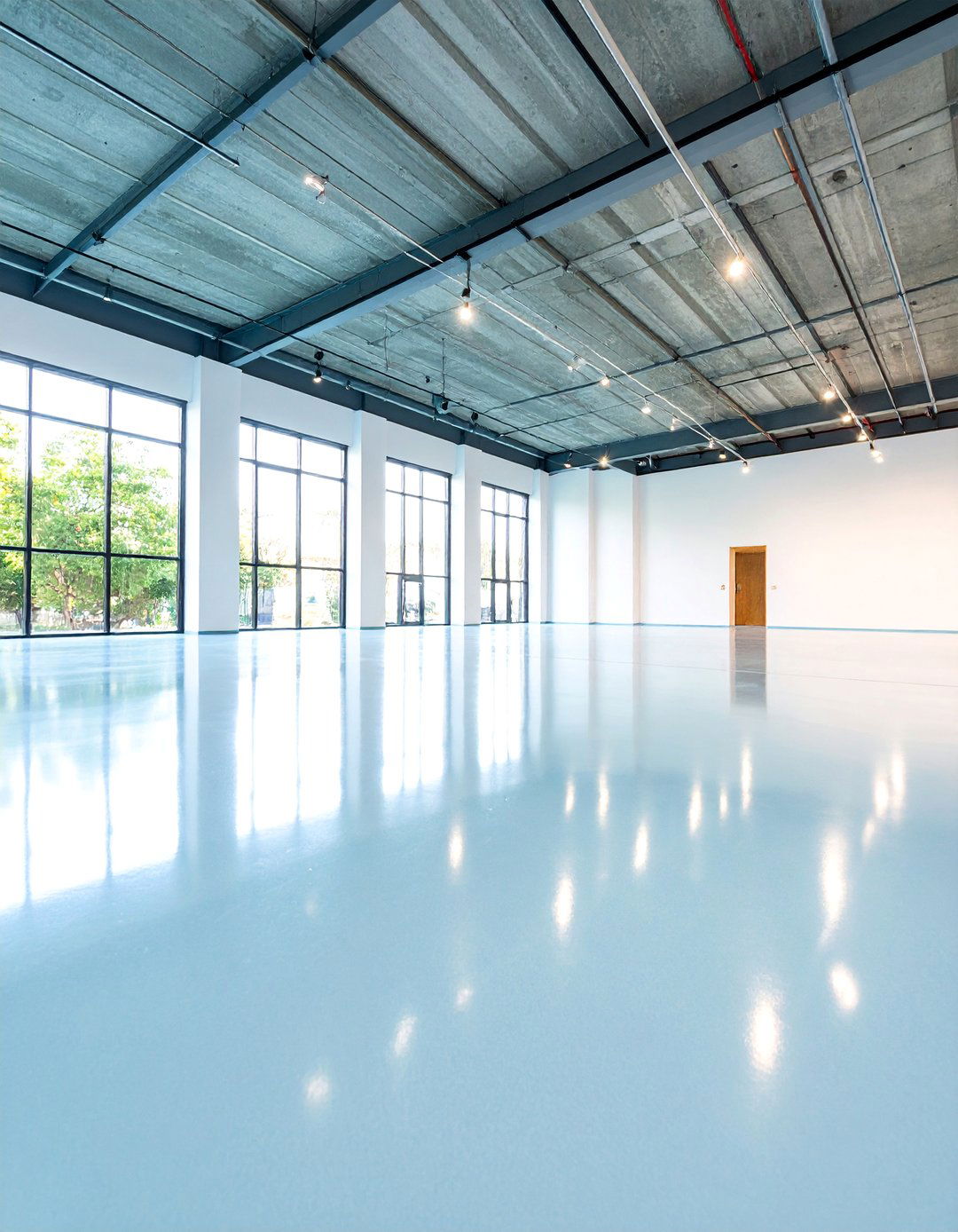 Clear Coat Natural Concrete Epoxy Design - 25 Epoxy Floor Designs