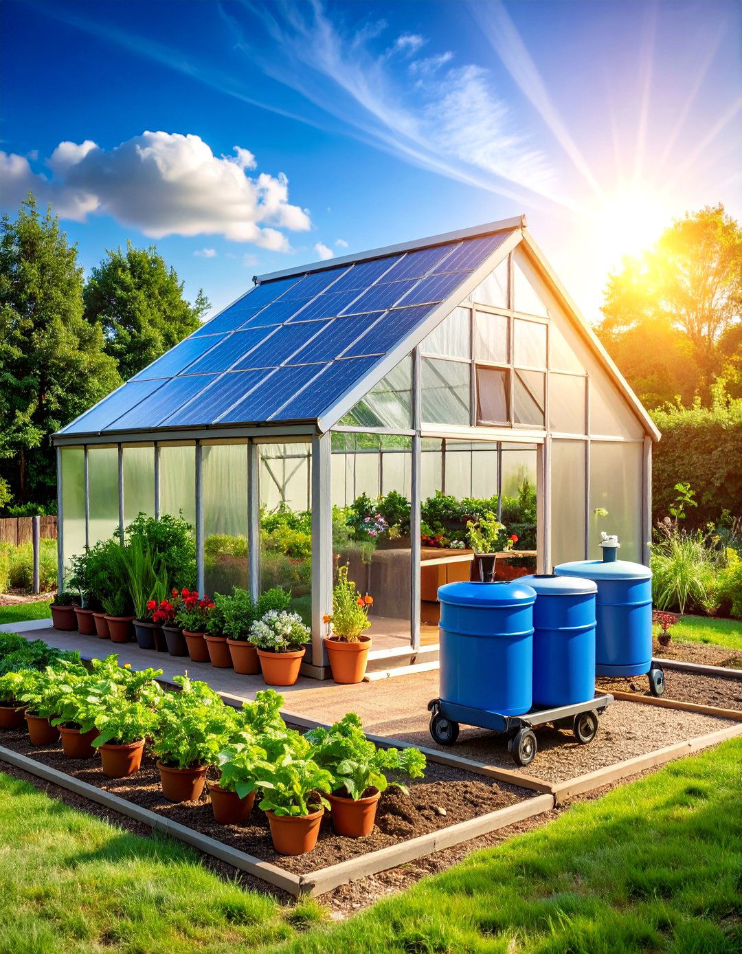 Climate Controlled Mini Greenhouse Nursery Garden - 25 Nursery Garden Ideas