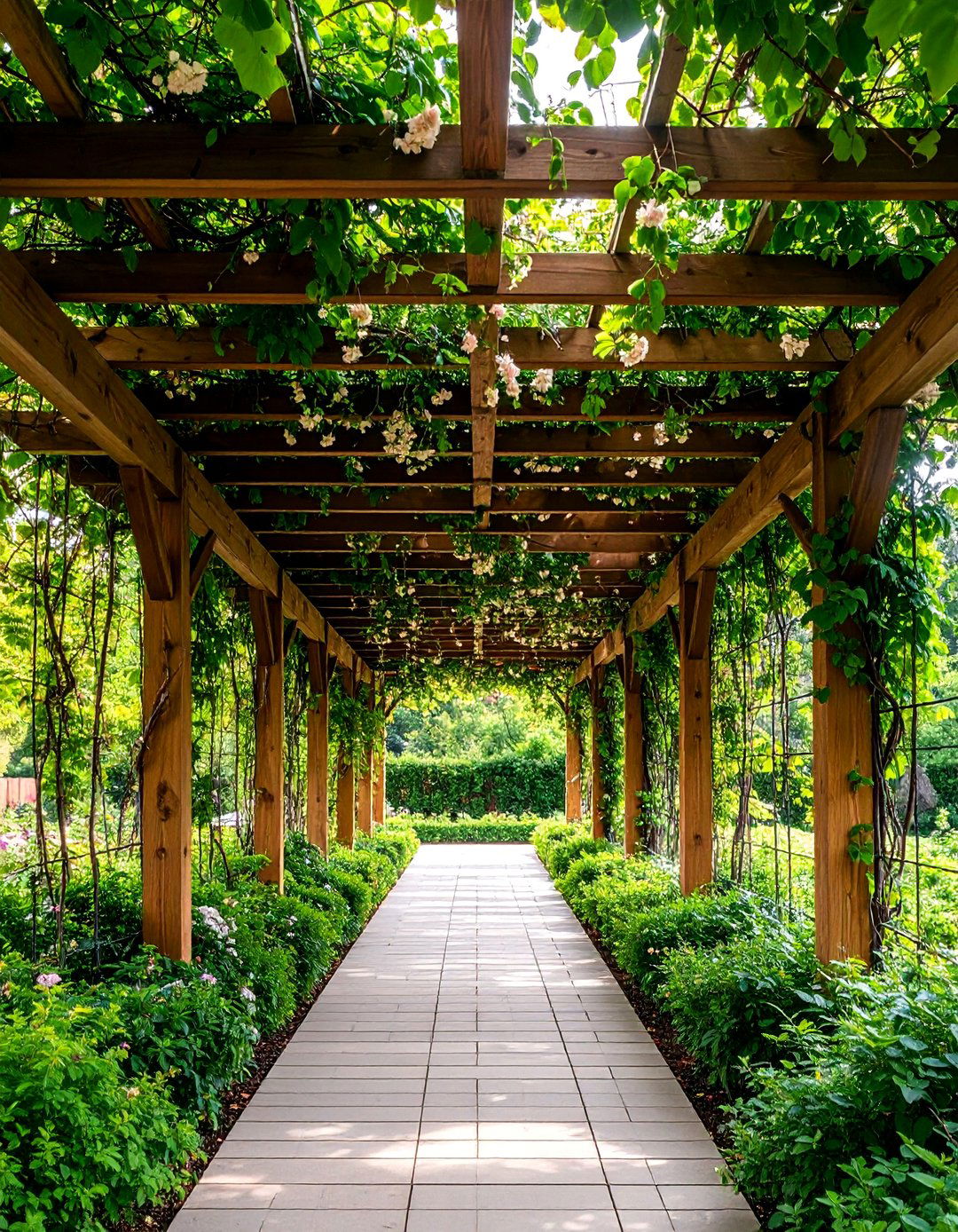 Climbing Vine Natural Living Pergola Cover - 25 Pergola Cover Ideas