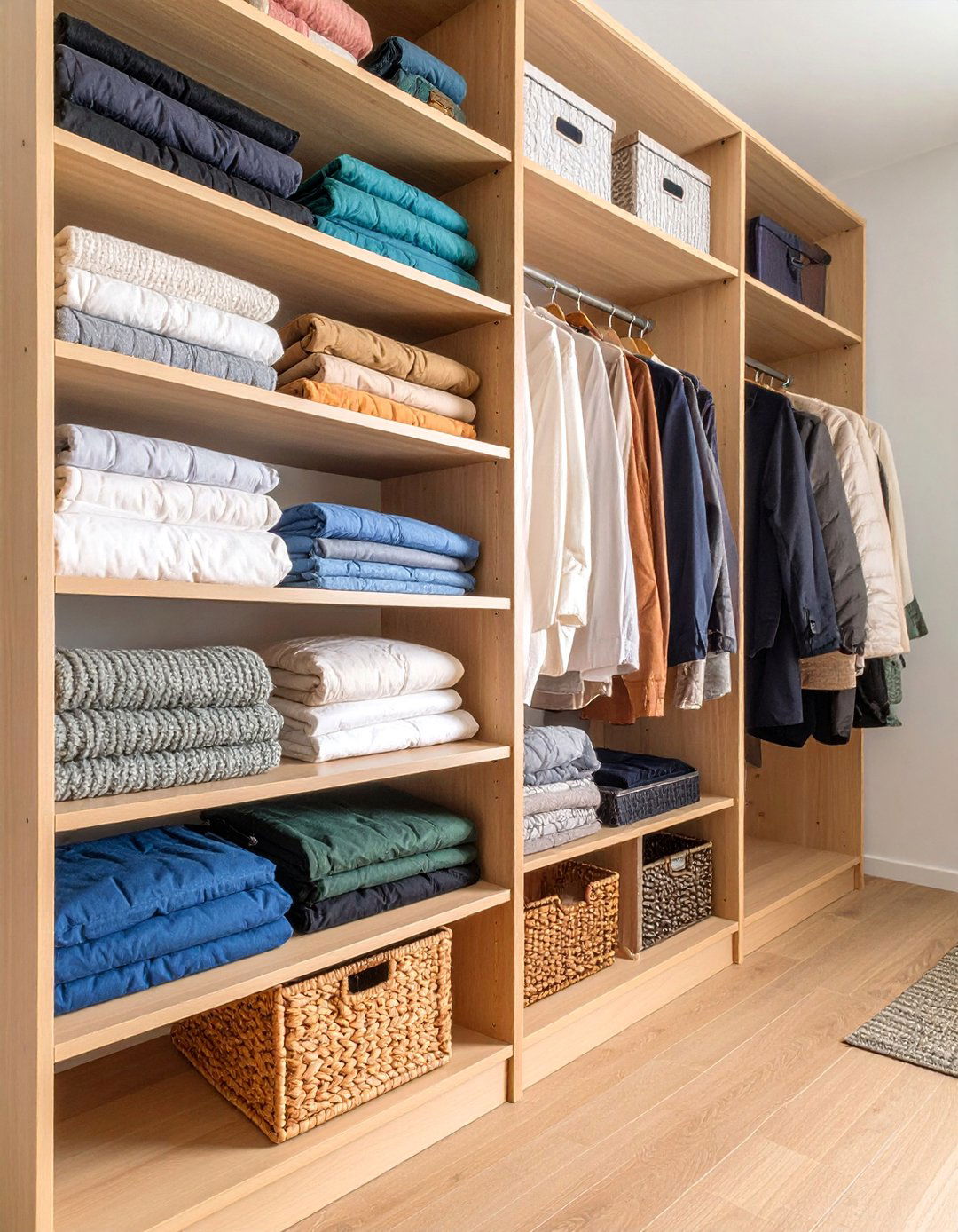 Closet Shelf Divider System - 25 Blanket Storage Ideas