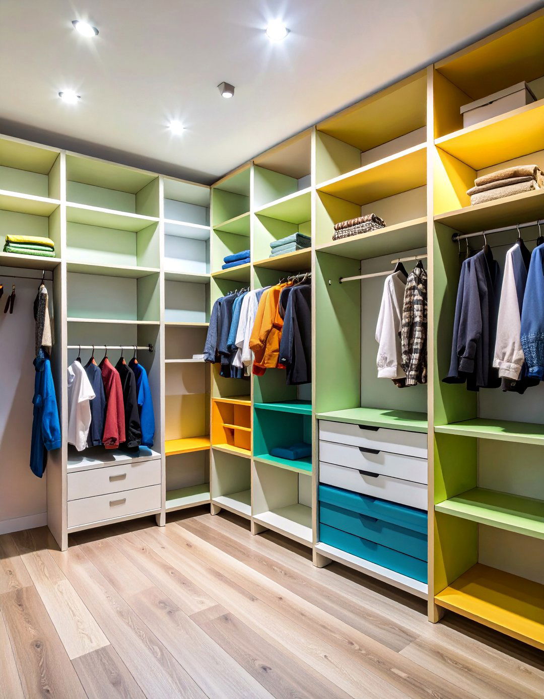Closet Shelving with Space Saving Corner Design - 25 Closet Shelving Ideas