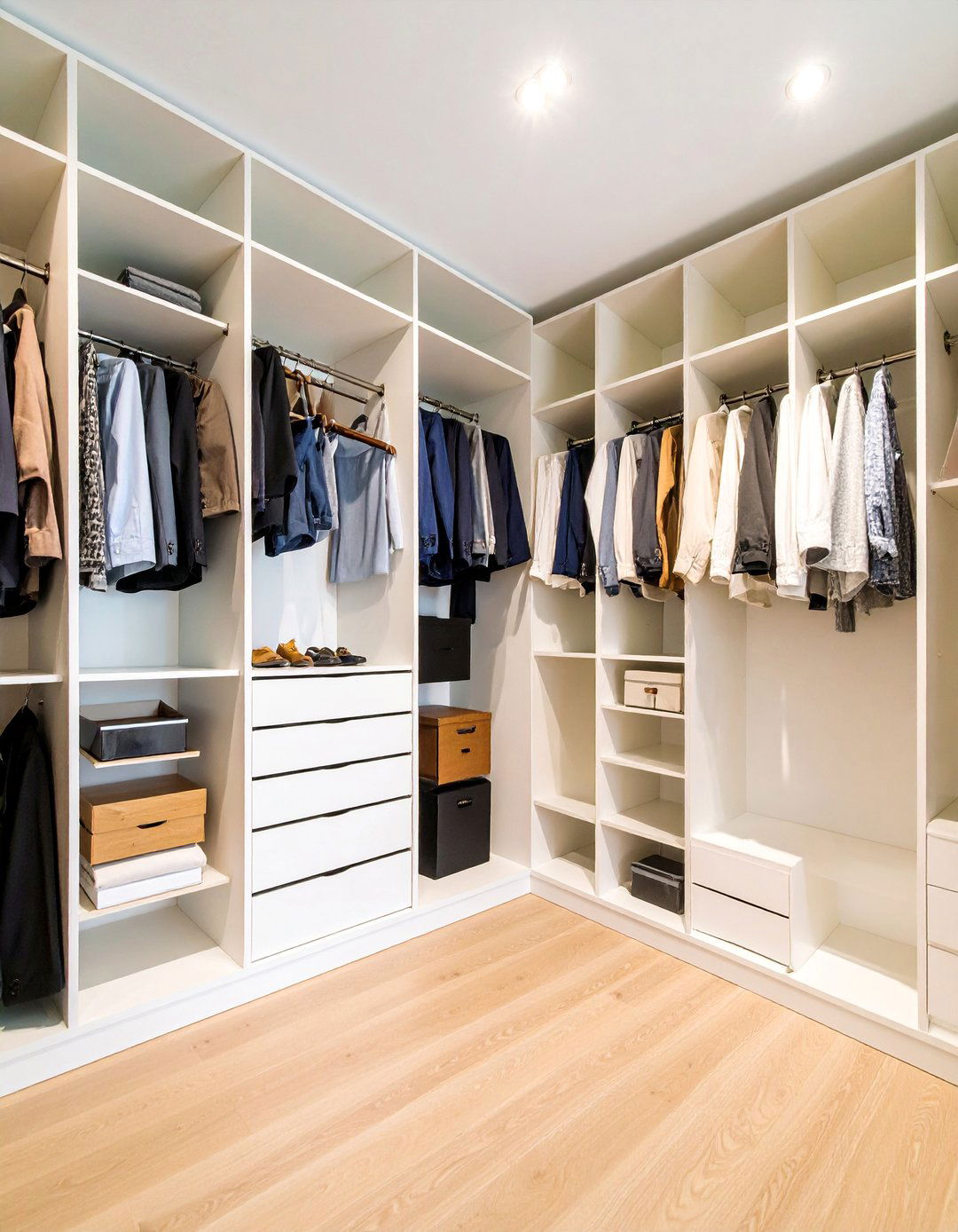 Closet Tower Shelving with Vertical Storage - 25 Closet Shelving Ideas