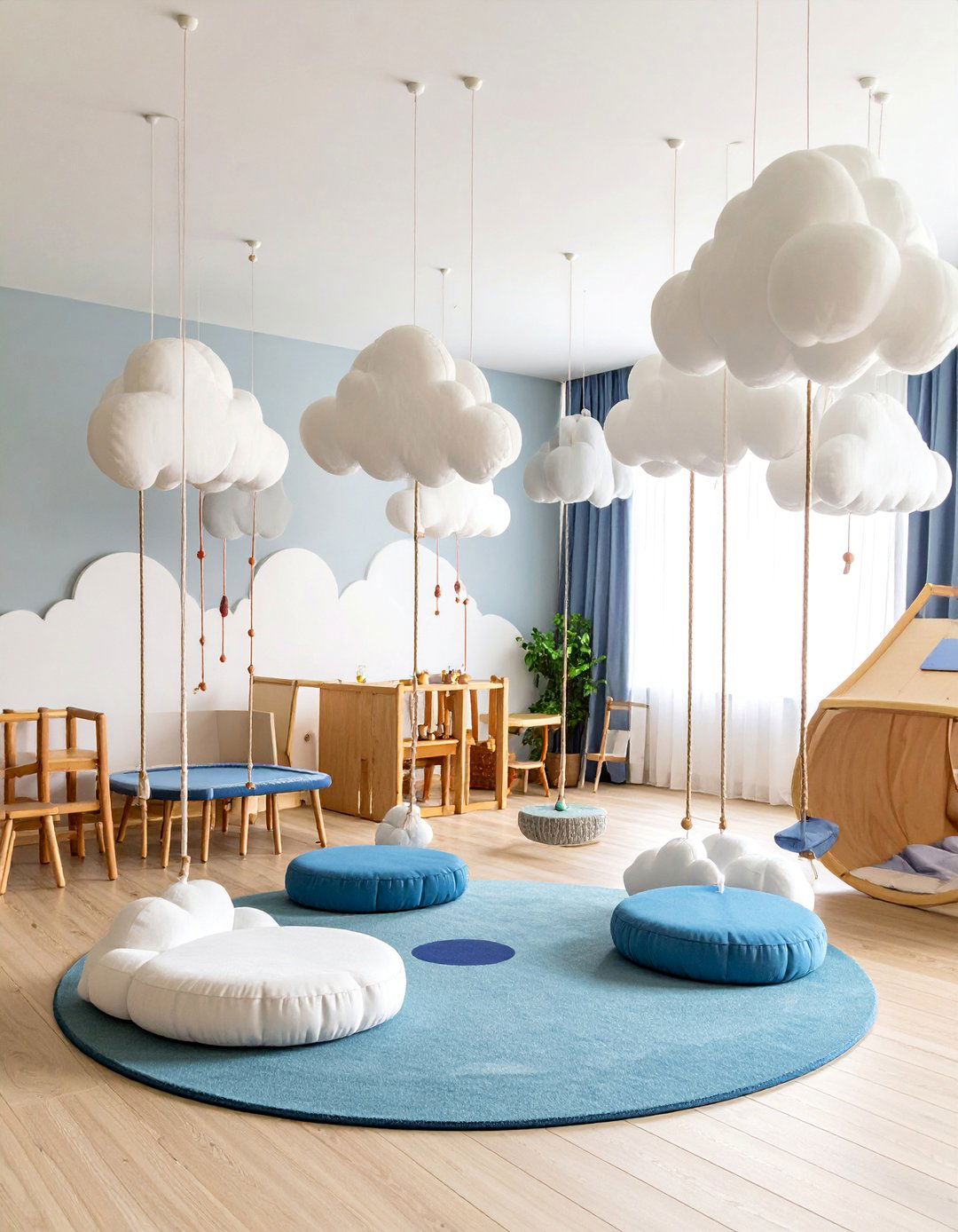 Cloud Adventure Playground with Physical Activity Elements - 25 Cloud Themed Nursery Ideas