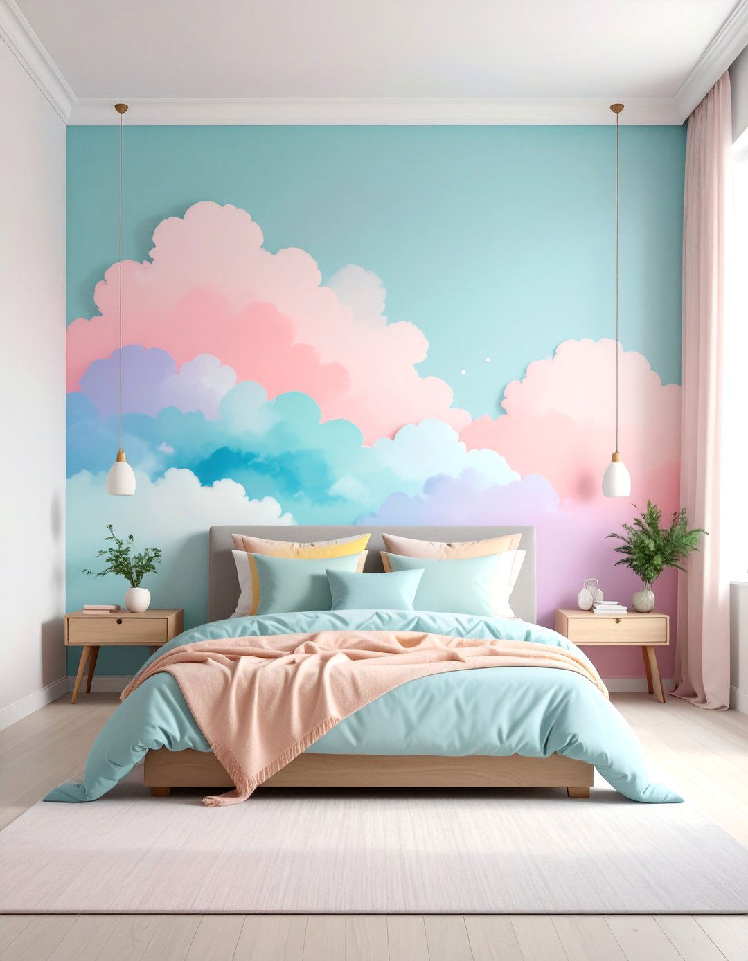 Cloud Effect Painting - 25 Wall Texture Ideas