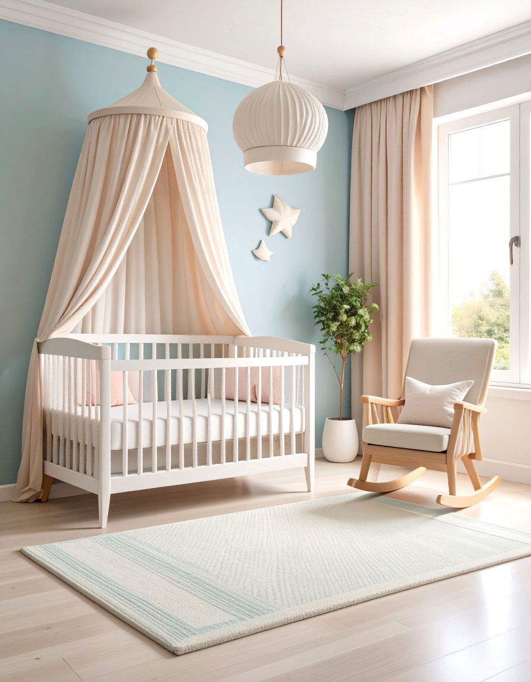 Cloud White Nursery with Soft Pastel Accents - 25 Off-white Paint Colors for Room