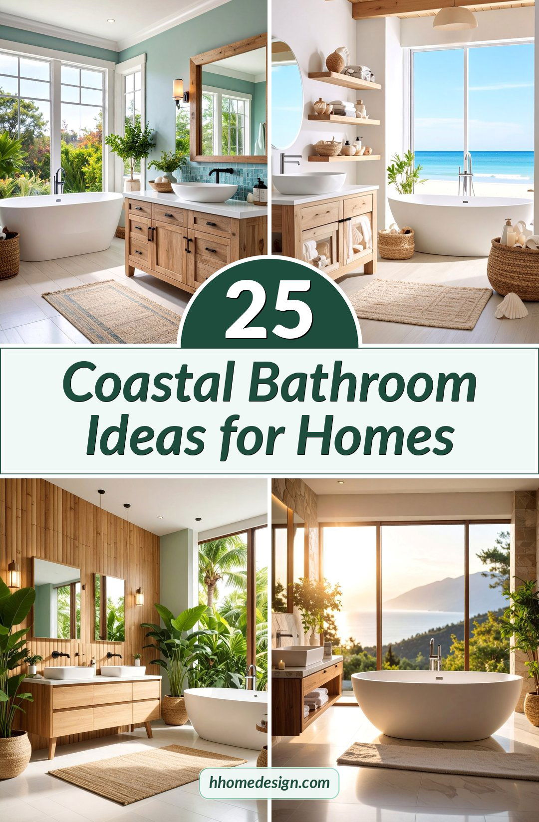 25 Coastal Bathroom Ideas for Homes