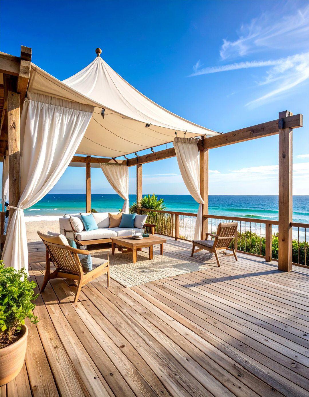 Coastal Beach House Deck - 25 Outdoor Living Space Ideas