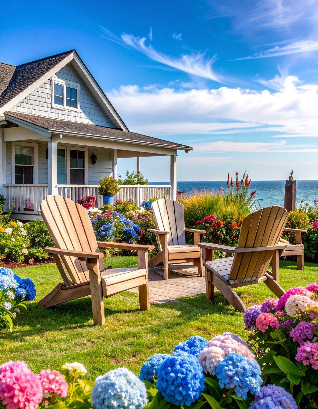 Coastal Beach House Nautical Theme - 25 Backyard Decor Ideas
