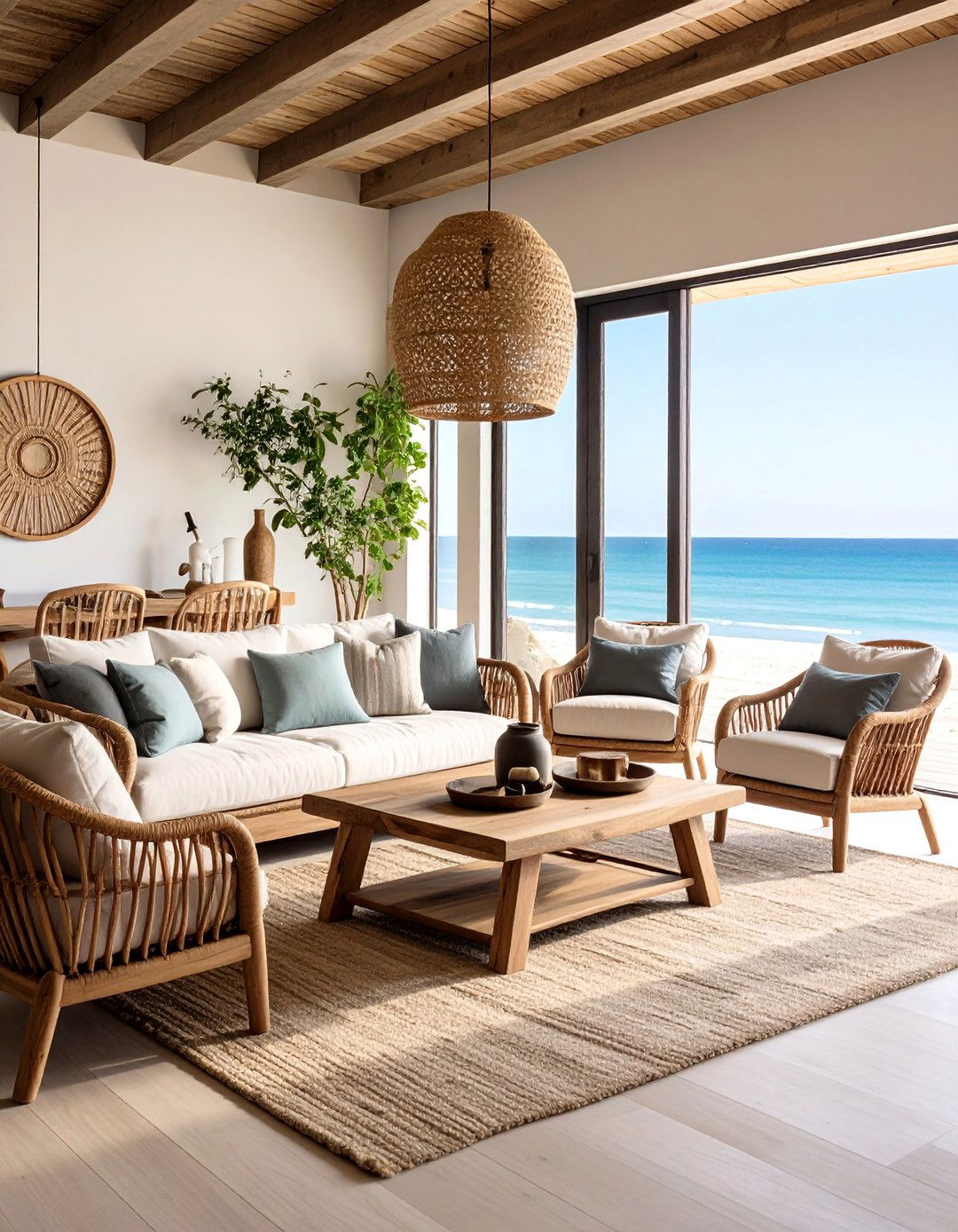 Coastal Black and Brown Living Room - 25 Black and Brown Living Room Ideas
