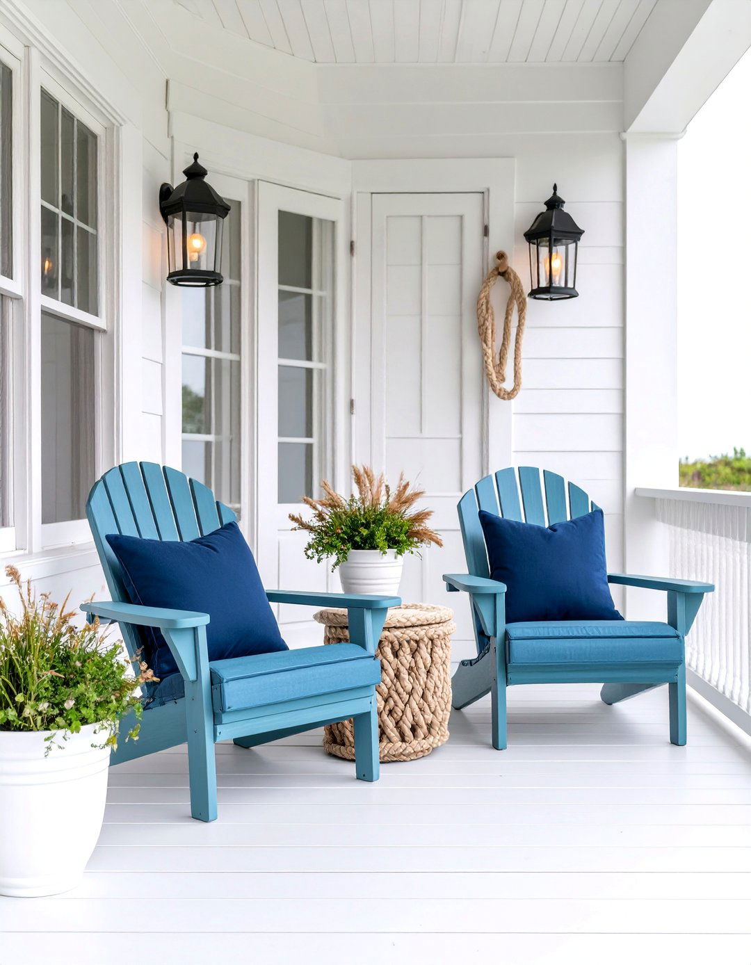Coastal Breeze Retreat - 25 Small Front Porch Ideas