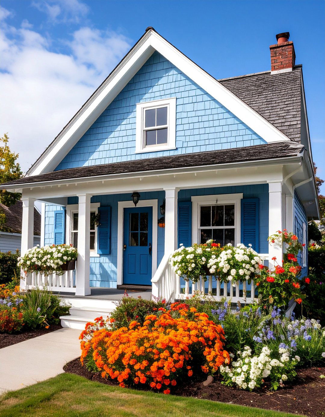 Coastal Cottage Light Blue Clapboard Siding - 25 light blue house exterior ideas