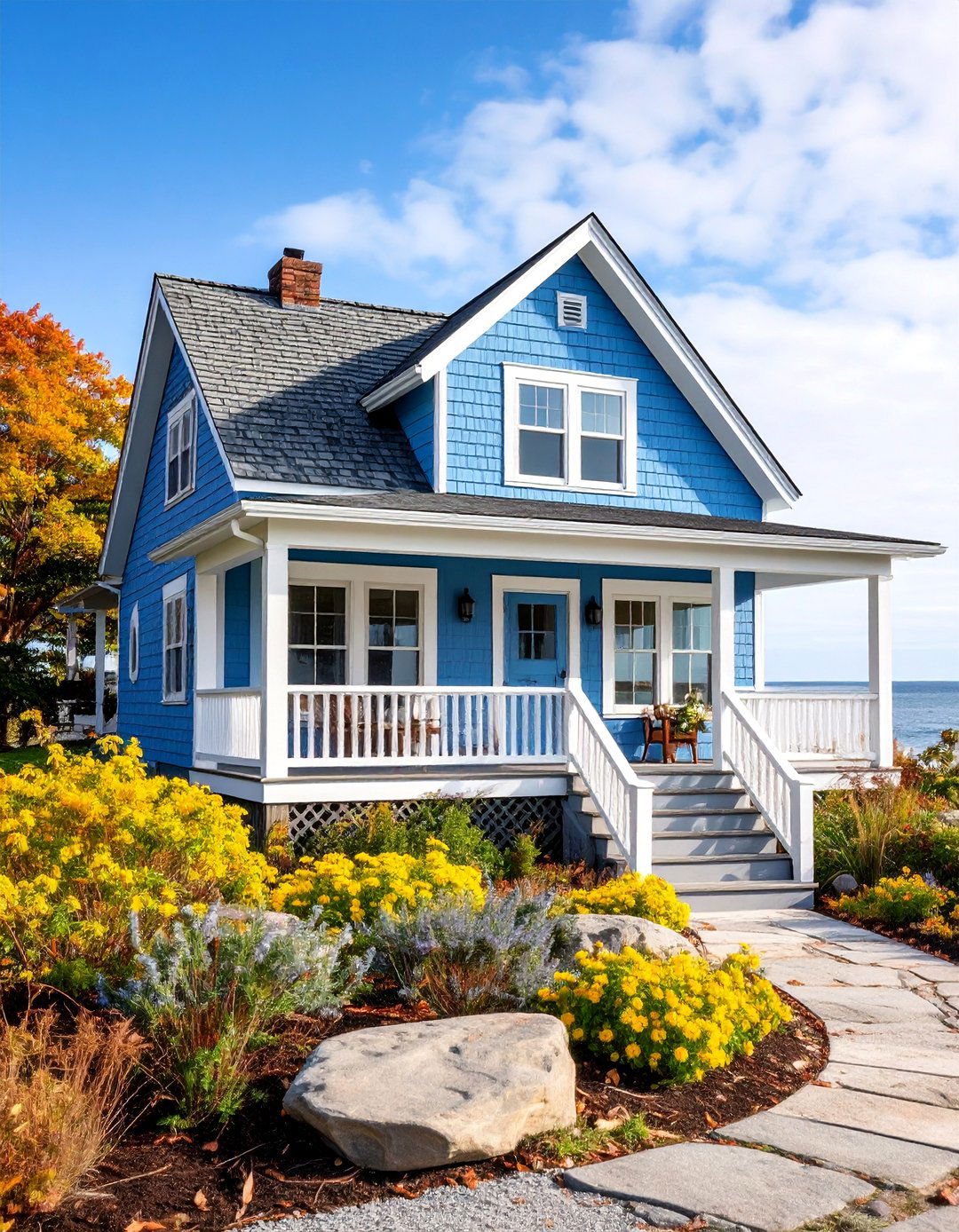 Coastal Cottage with Cedar Shingles - 25 modern cottage house exterior ideas
