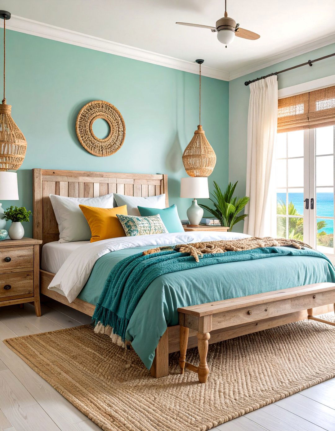 Coastal Eclectic Driftwood Bedroom - 25 Eclectic Bedroom Ideas