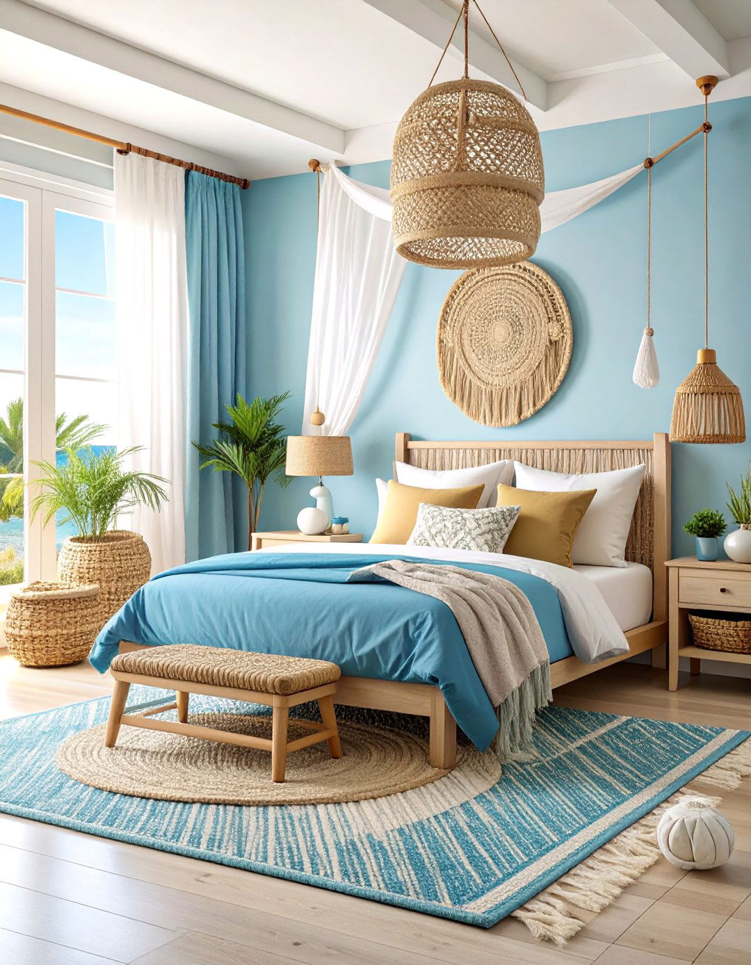 Coastal Guest Bedroom with Seaside Serenity - 25 Small Guest Bedroom Ideas