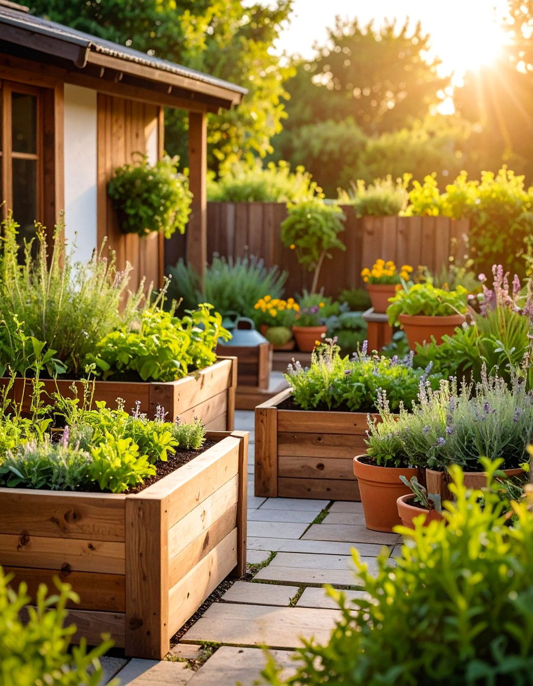 Coastal Herb Garden with Culinary and Medicinal Plants - 25 Coastal Garden Ideas
