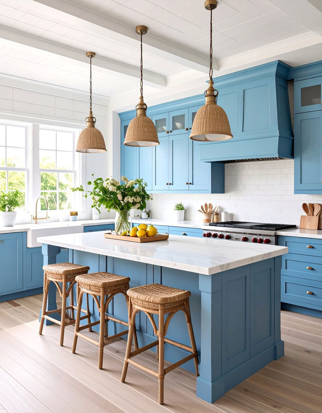 Coastal Kitchen Design with White Appliances - 25 Kitchen With White Appliances Ideas