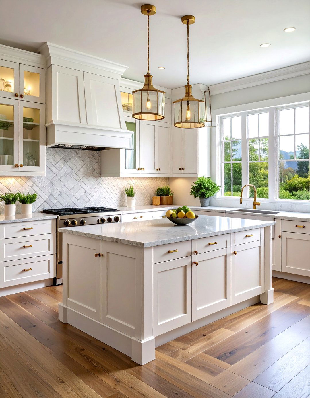 Coastal Kitchen with Beadboard Backsplash - 25 Coastal Decor Ideas