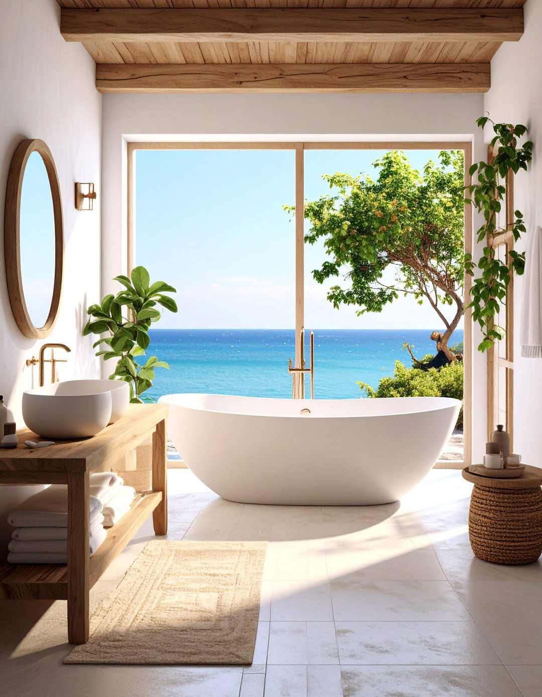 Coastal Mediterranean Spanish Style Bathroom - 25 Spanish Style Bathroom Ideas