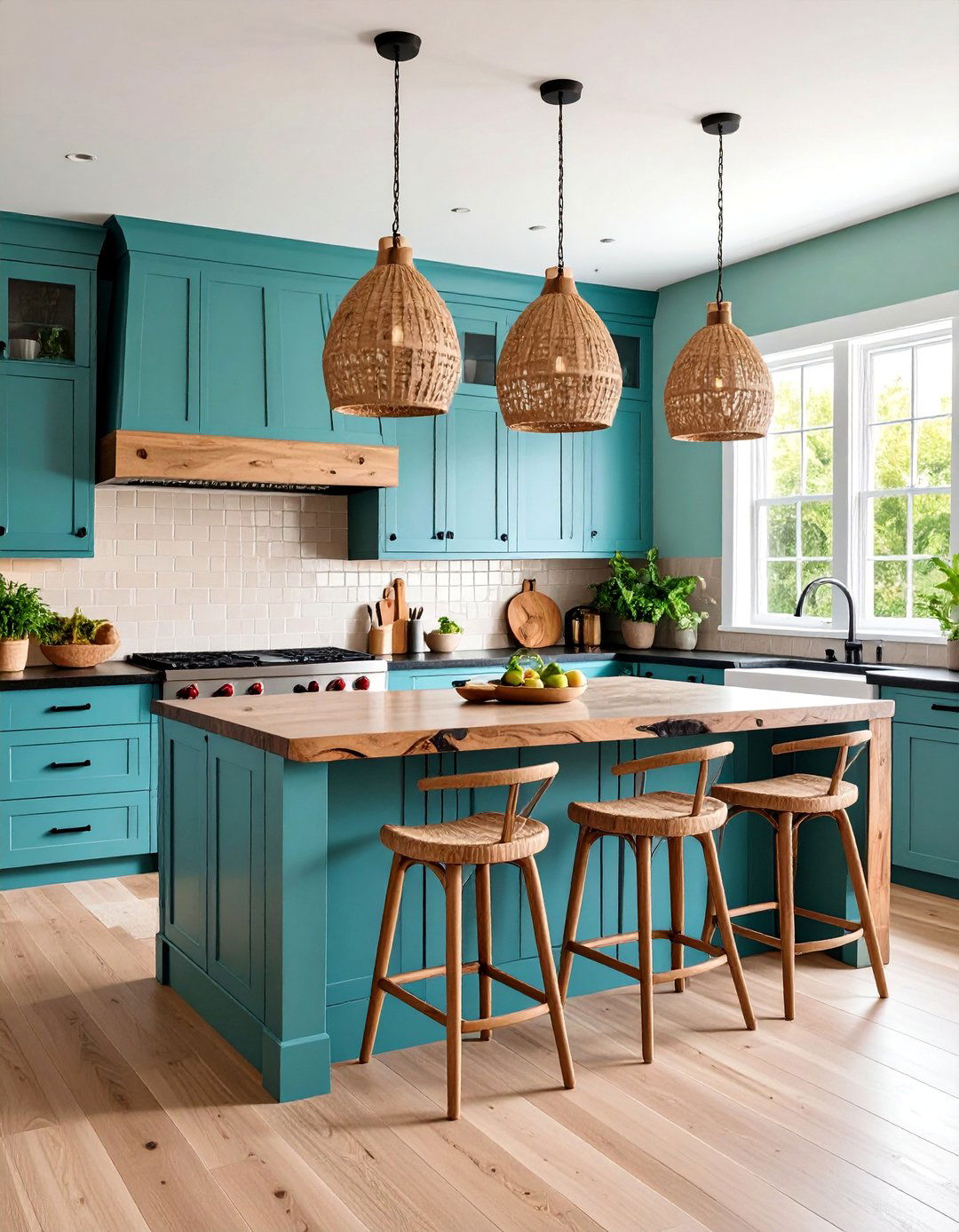 Coastal Modern Black and Beige Kitchen - 25 black and beige kitchen ideas