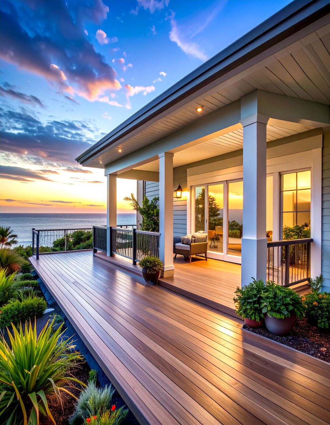 Coastal Modern Porch with Hurricane Resistant Features - 25 Modern Front Porch Ideas