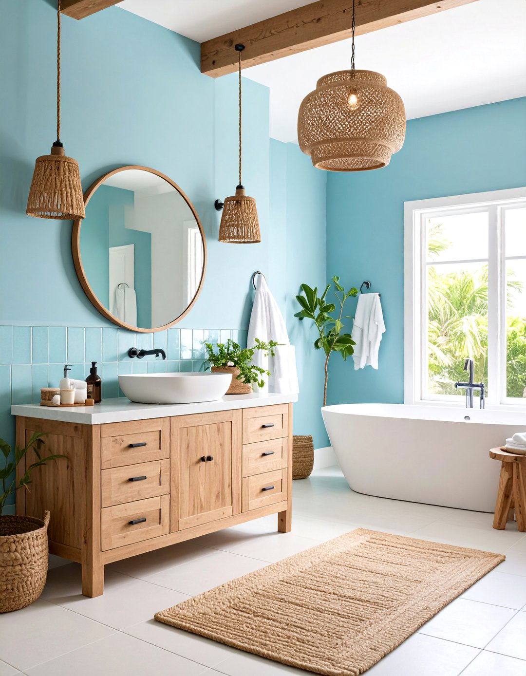 Coastal Modern with Ocean Inspired Elements - 25 Modern Bathroom Decor Ideas