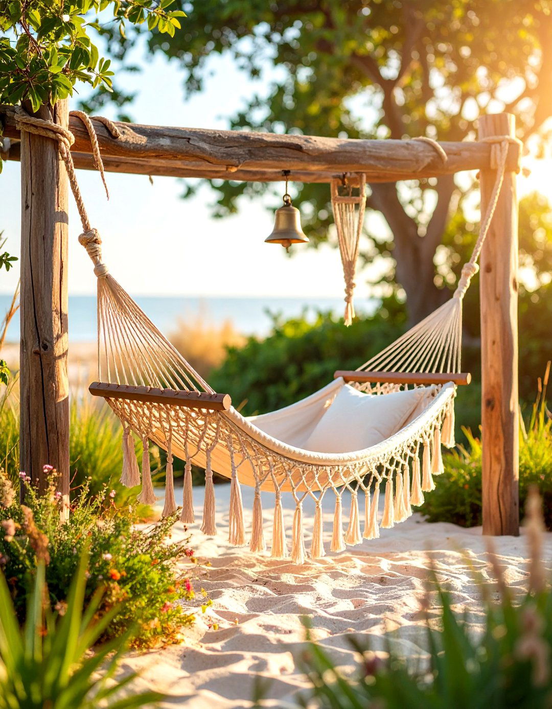 Coastal Rope Outdoor Plant Stand - 25 Outdoor Plant Stand Ideas
