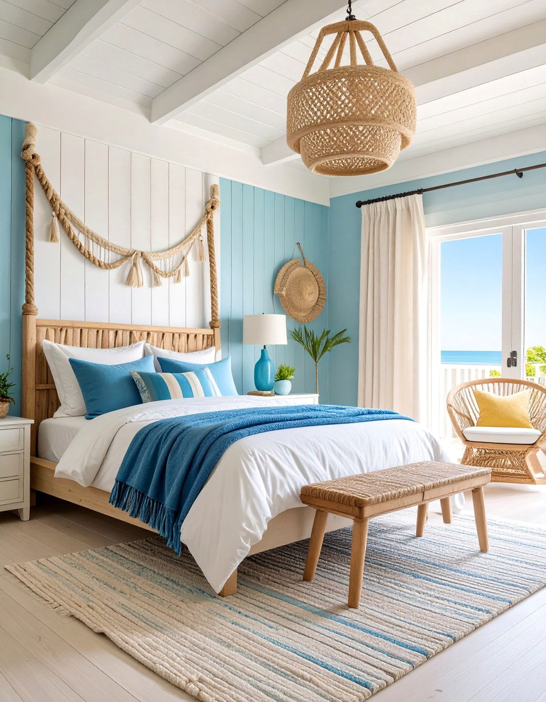 Coastal Rope and Batten Design - 25 Wall Trim Ideas