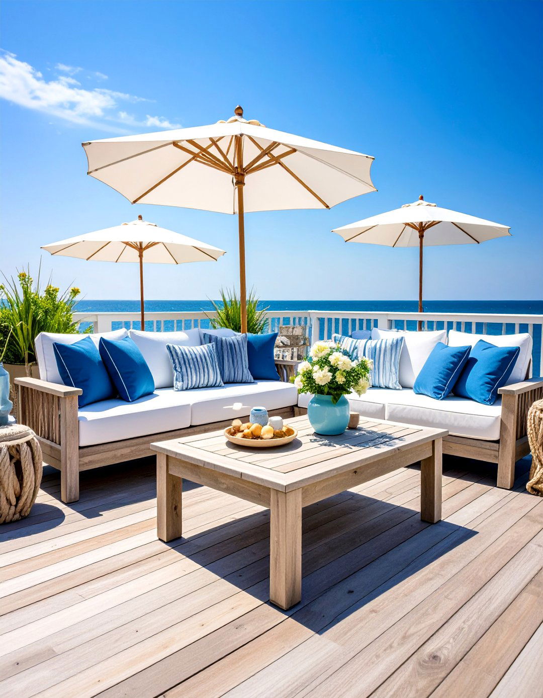 Coastal Rope and Driftwood Theme - 25 Deck Furniture Ideas