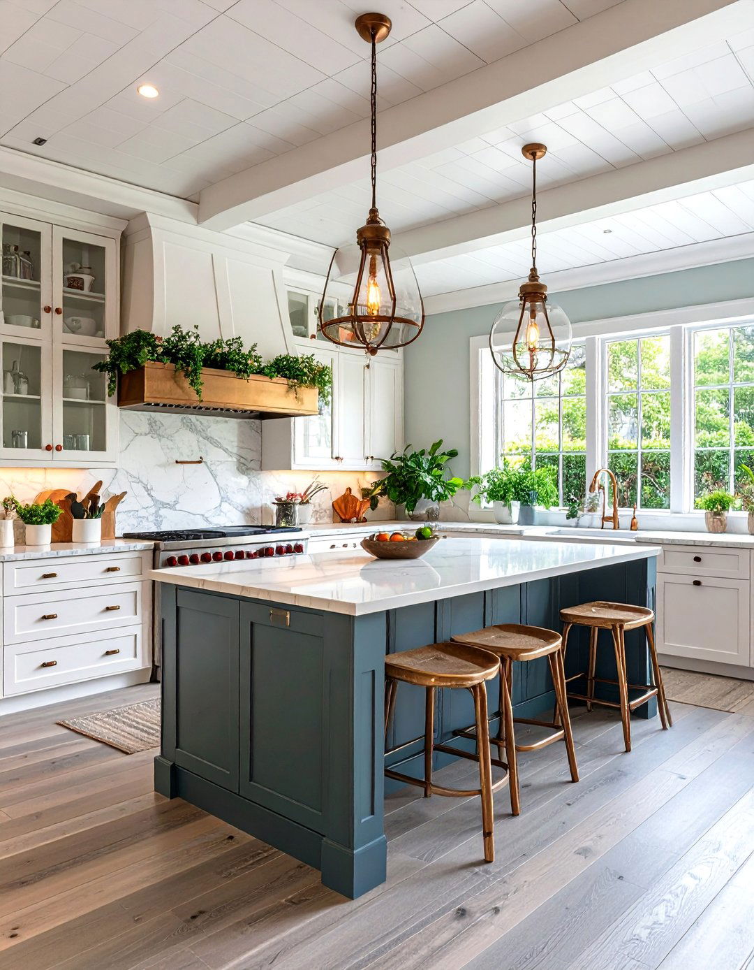 Coastal Rustic White Kitchen - 25 Rustic White Kitchen Ideas