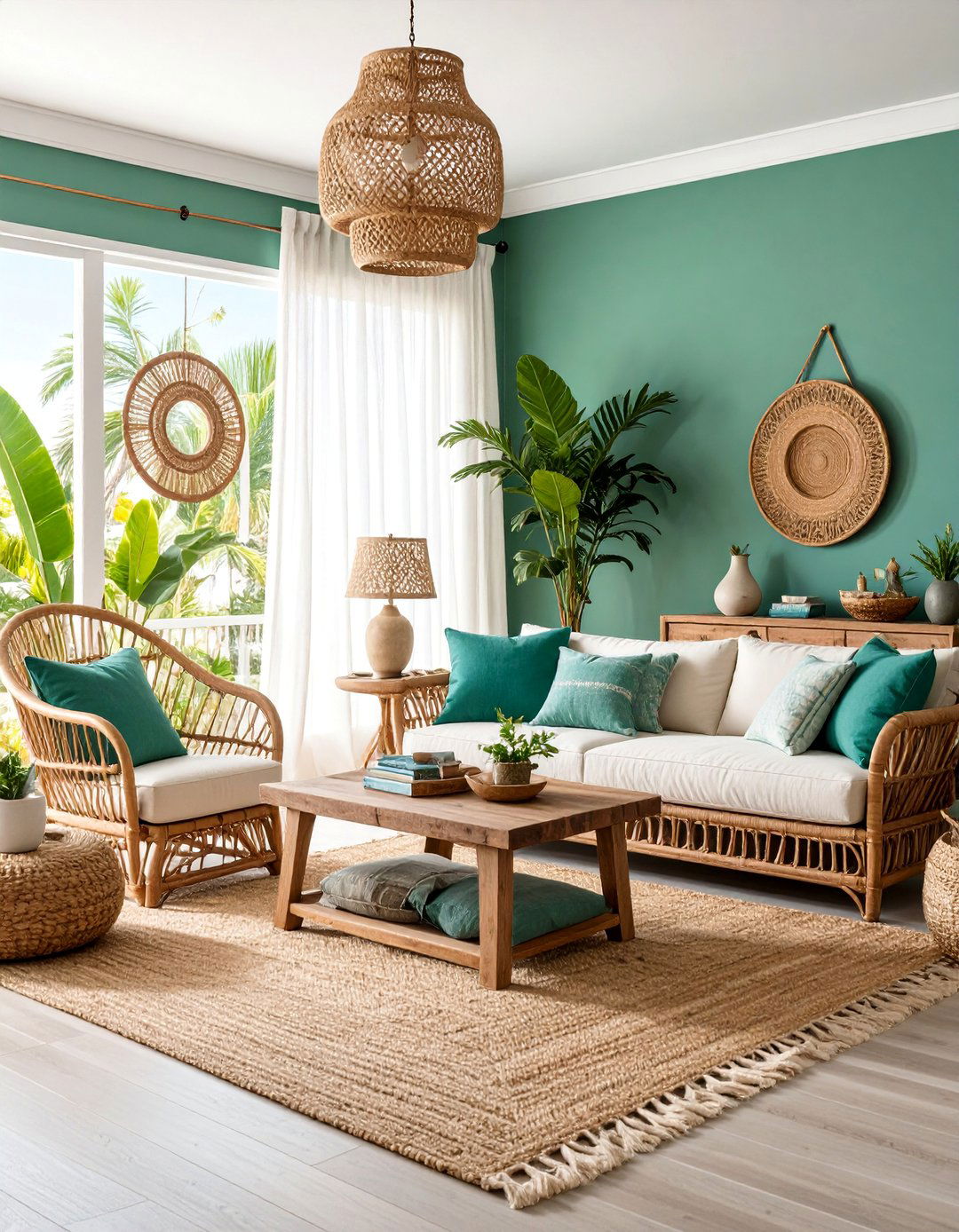 Coastal Sage Green and Cream Living Room - 25 sage green and cream living room ideas