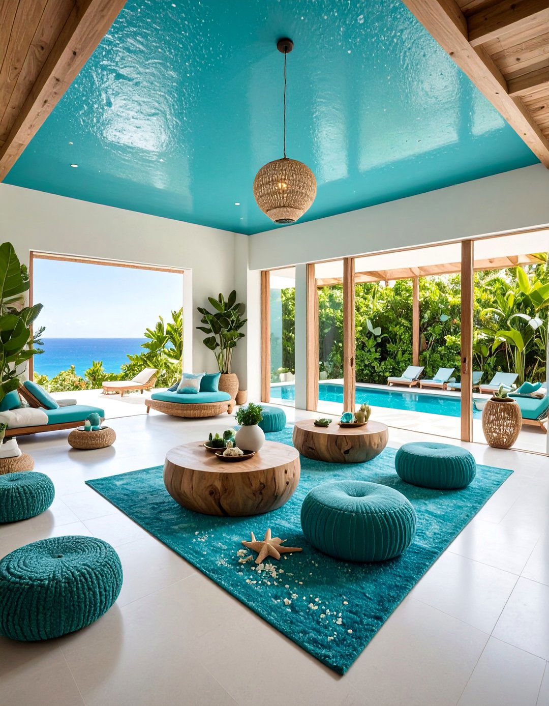 Coastal Spa Room with Ocean Inspired Design - 25 Spa Room Ideas