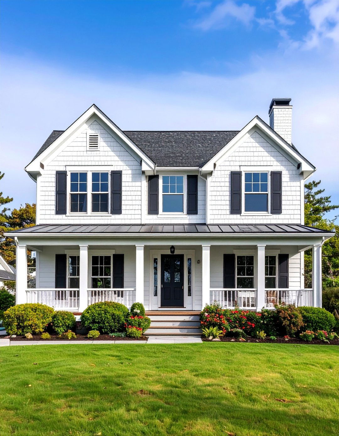 Coastal Style with Weathered Details - 25 Black and White House Exterior Ideas