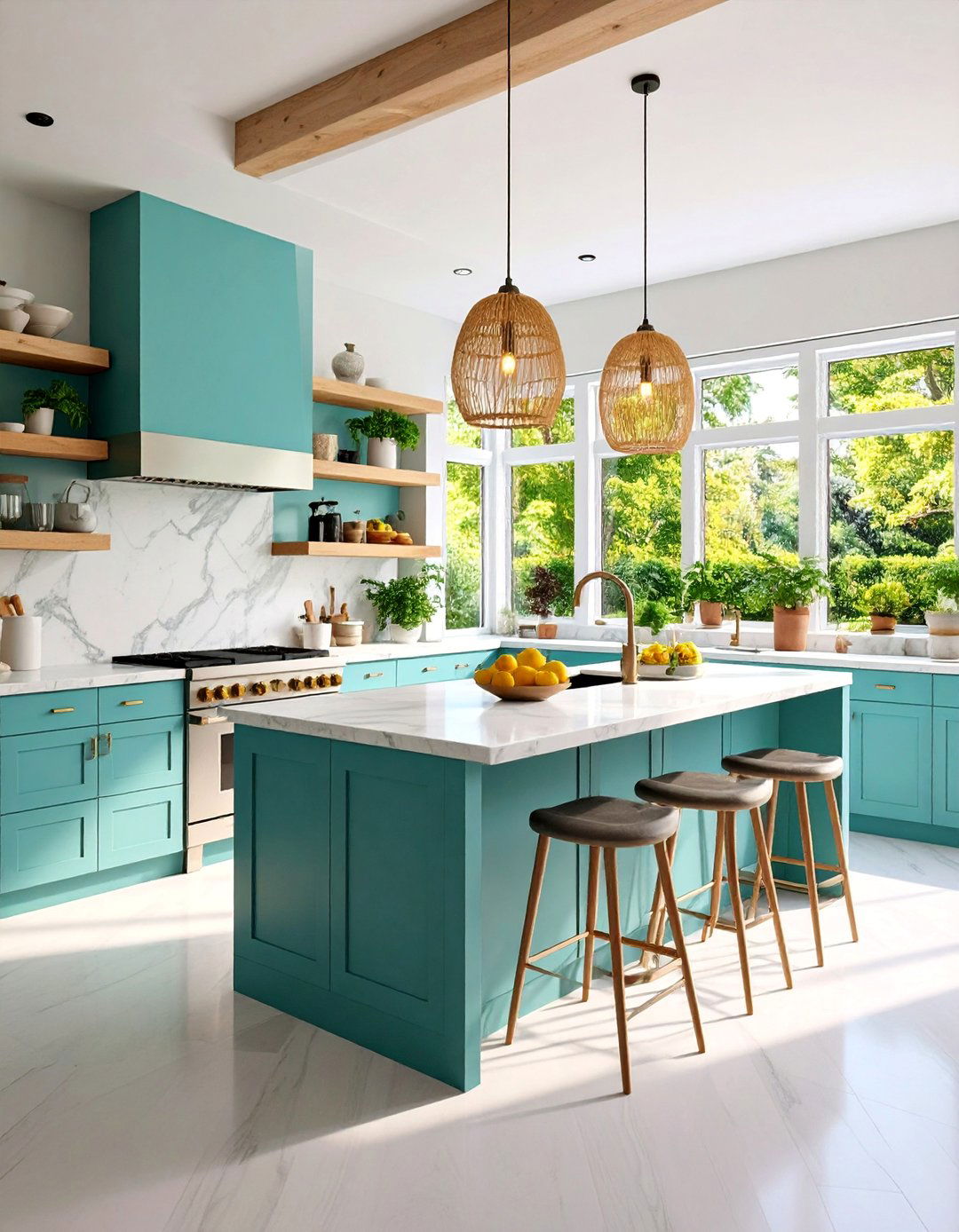 Coastal Sunroom Kitchen with Weathered Finishes - 25 Sunroom Kitchen Ideas