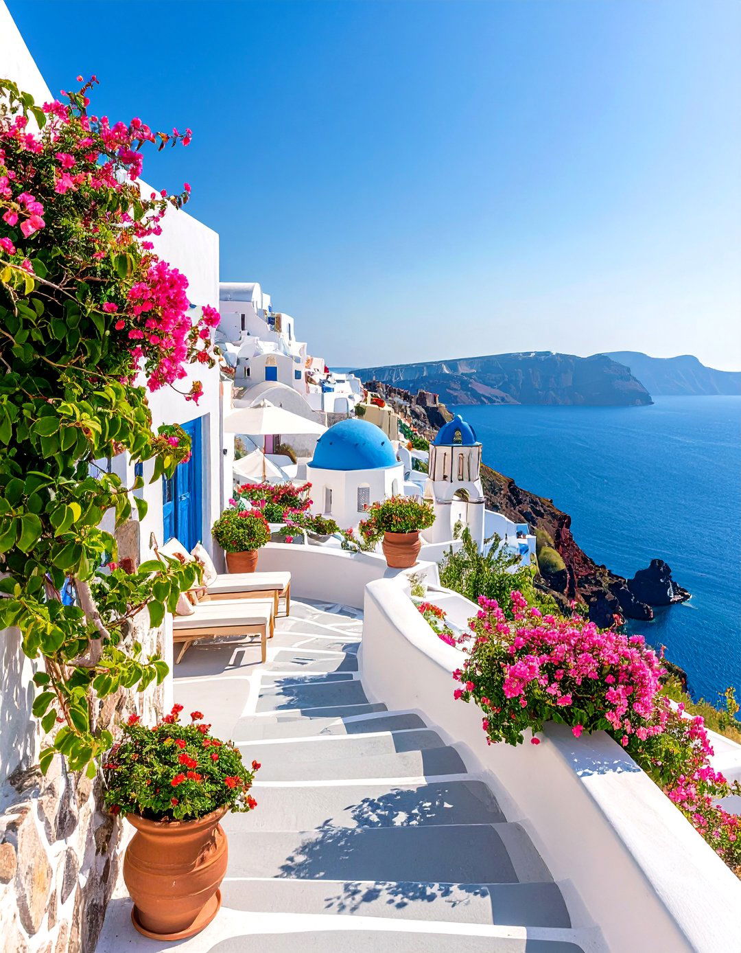 Coastal Terrace Garden with Sea Views - 25 Greek Garden Ideas