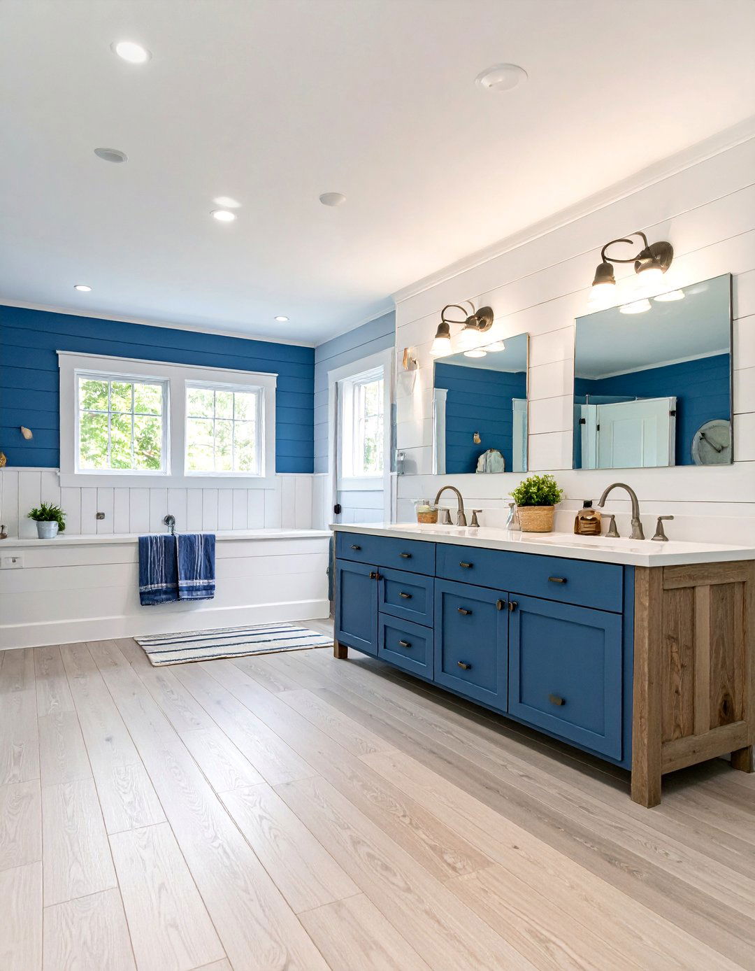 Coastal Themed Basement Bathroom - 25 Basement Bathroom Ideas