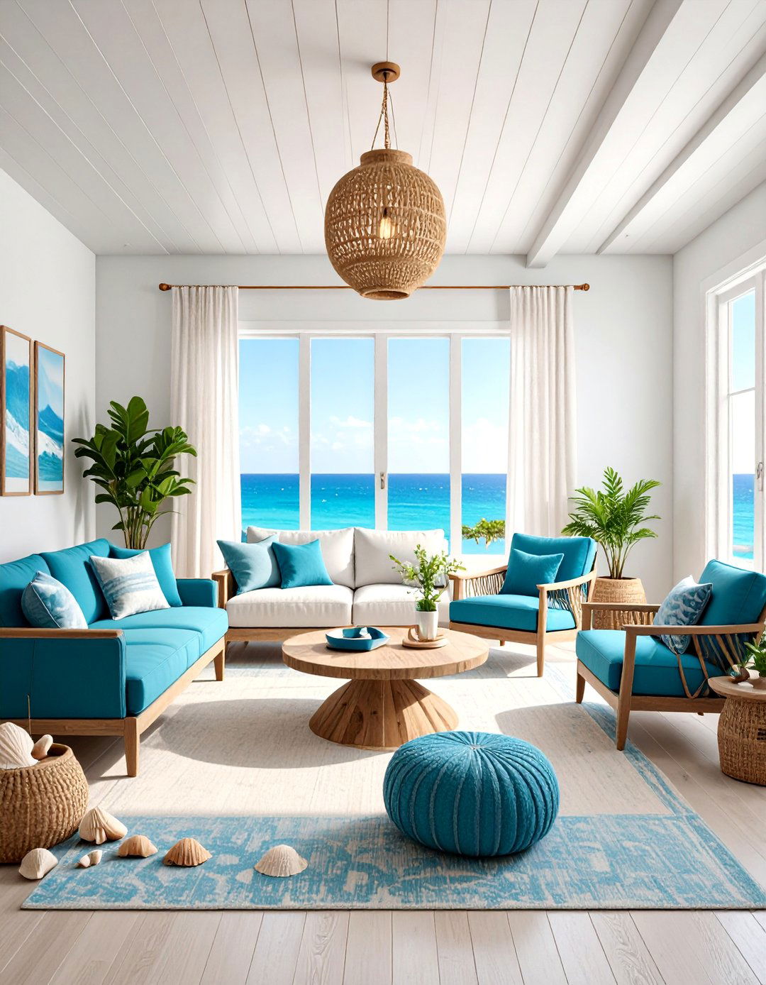 Coastal Therapist Room with Ocean Inspired Elements - 25 Therapist Room Ideas