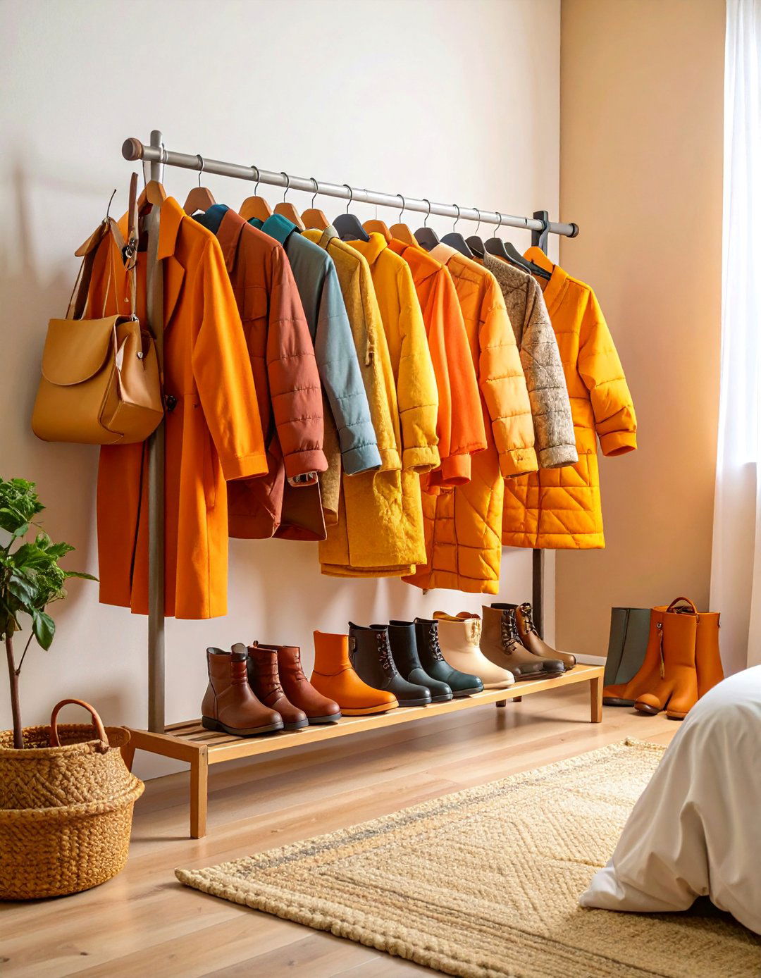 Coat Rack Multi Purpose Stand - 25 Purse Storage Ideas