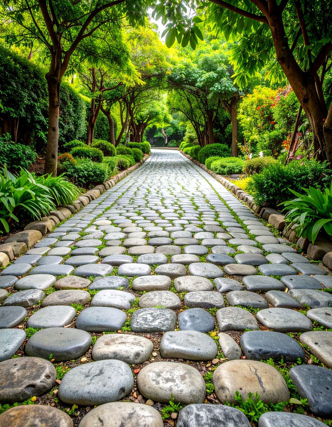 Cobblestone Walkway Design - 25 walkway ideas