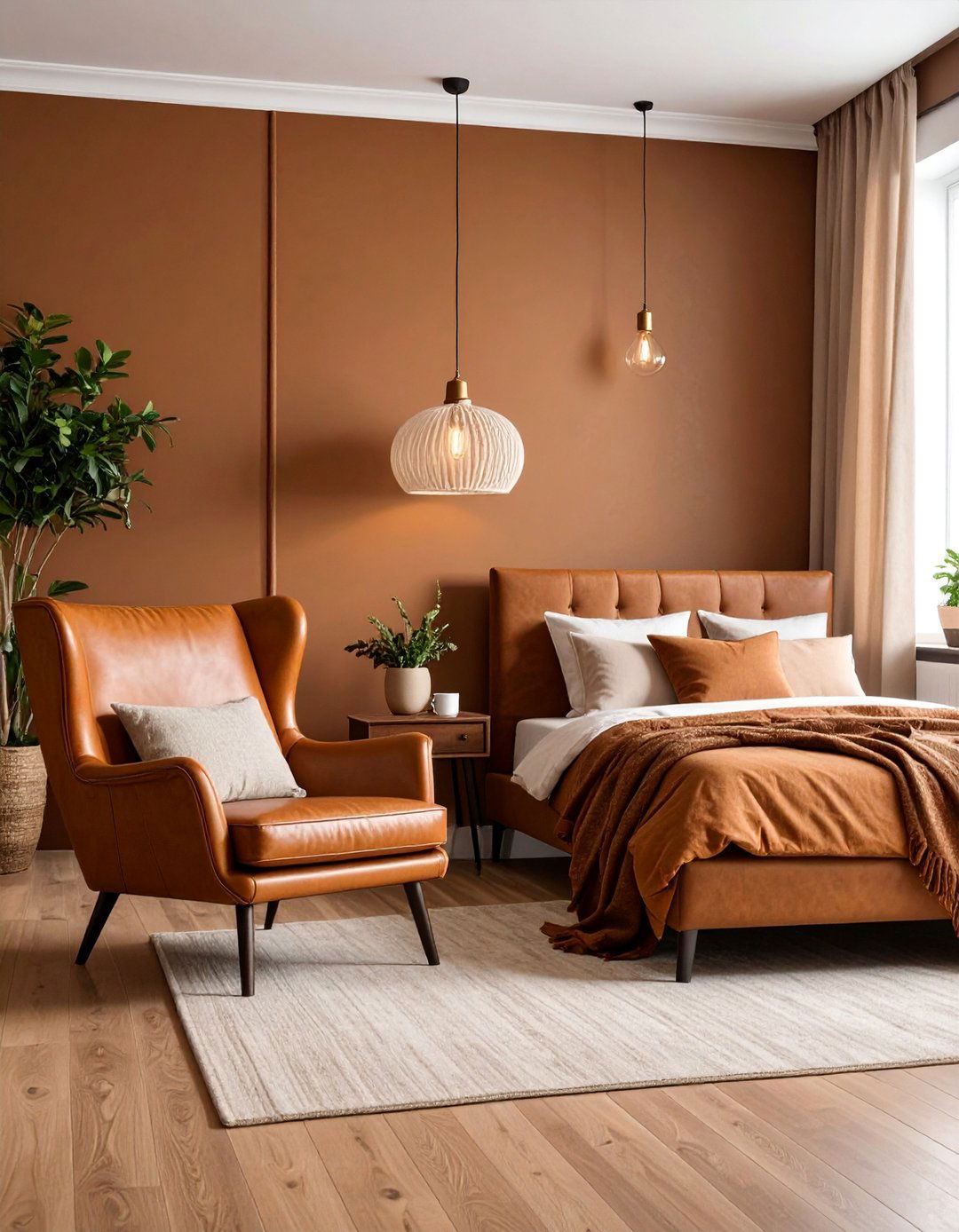 Coffee Shop Inspired Bedroom - 25 Brown Bedroom Ideas