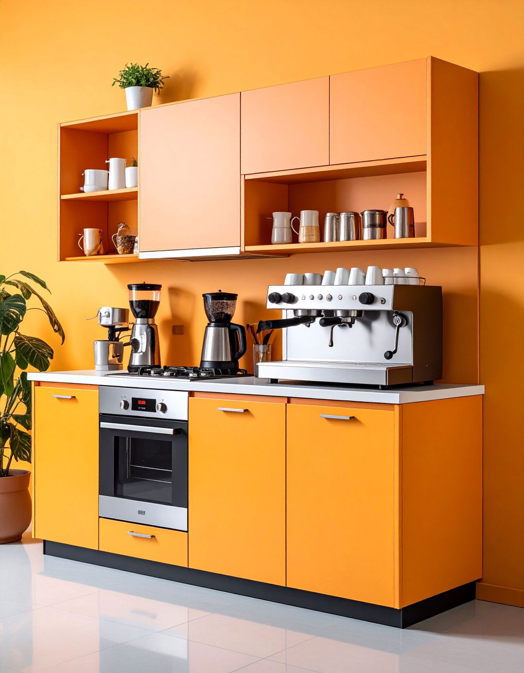 Coffee Station Cabinet with Built In Brewing Features - 25 cabinet storage ideas