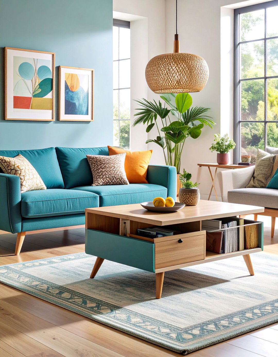 Coffee Table with Internal Storage Compartments - 25 Small Apartment Storage Ideas