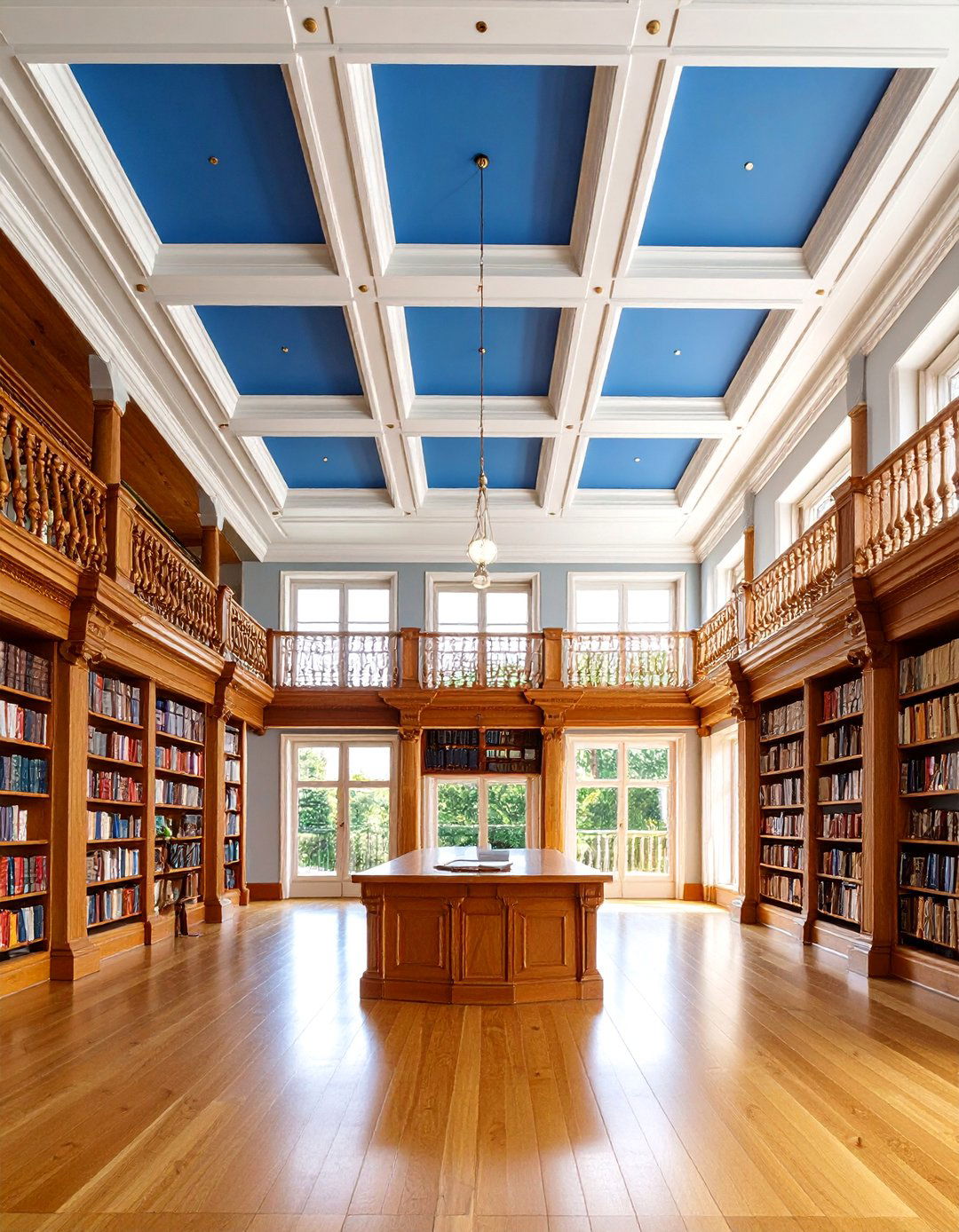Coffered Reverse Tray Ceiling with Recessed Panel Details - 25 Reverse Tray Ceiling Ideas