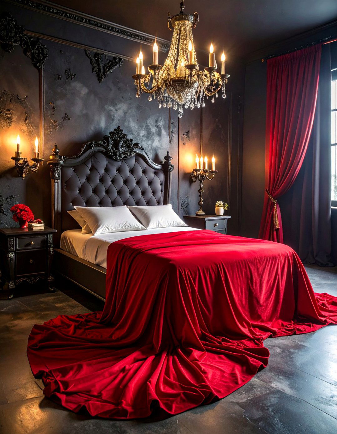 Coffin Bed Gothic Sanctuary - 25 Vampire Bedroom Ideas