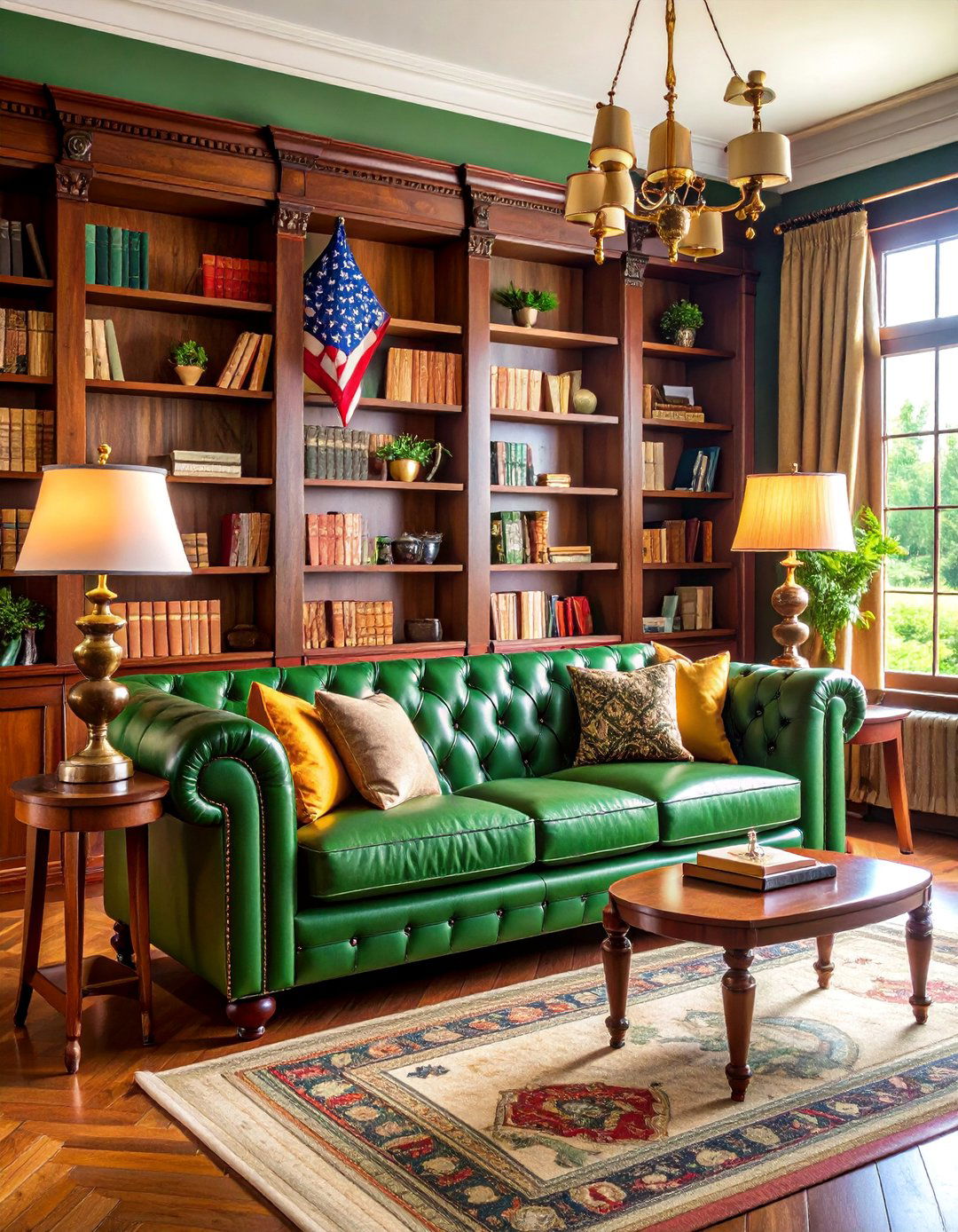 Collegiate Prep Living Room - 25 Preppy Living Room Ideas