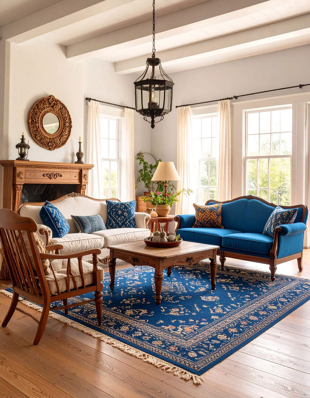 Colonial American with Handcrafted Details - 25 Vintage Living Room Ideas