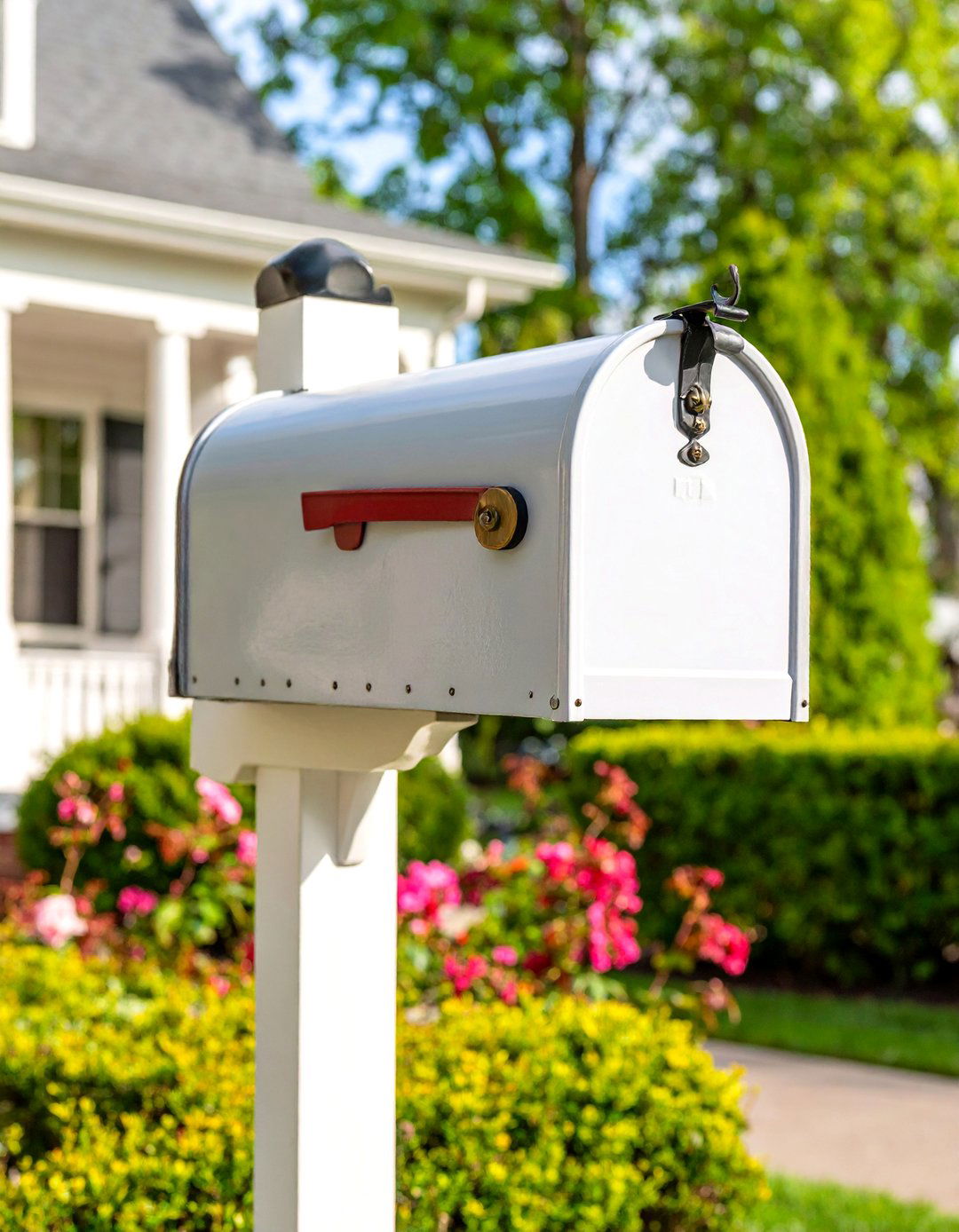 Colonial Williamsburg Inspired Brick Mailbox - 25 Brick Mailbox Ideas