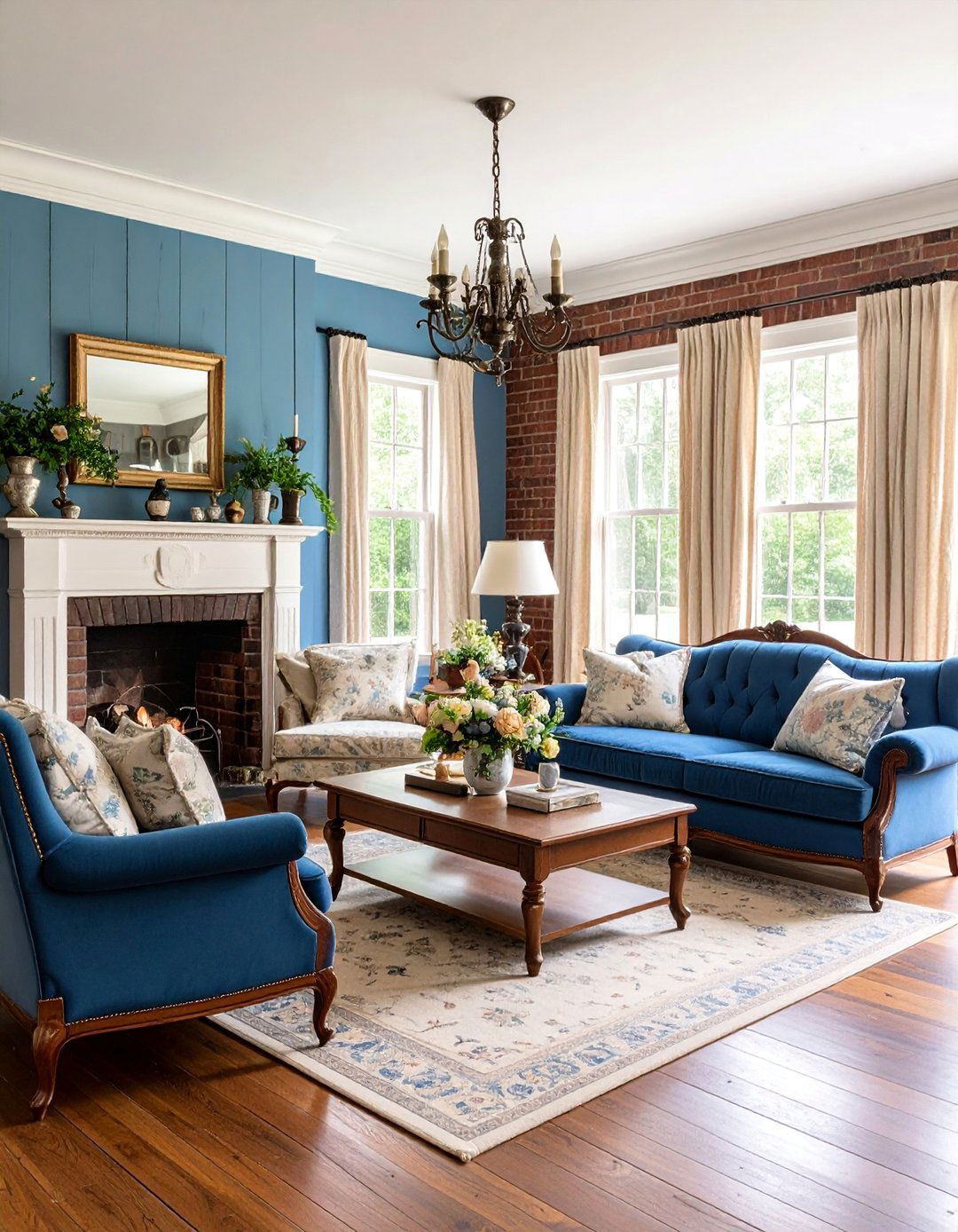 Colonial Williamsburg Inspired Living Room - 25 Colonial Living Room Ideas